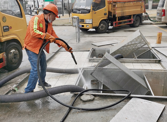 邵原镇隔油池清理
